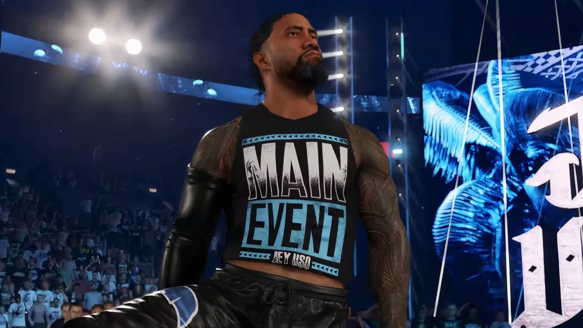 An image of Jey Uso in WWE 2K24.