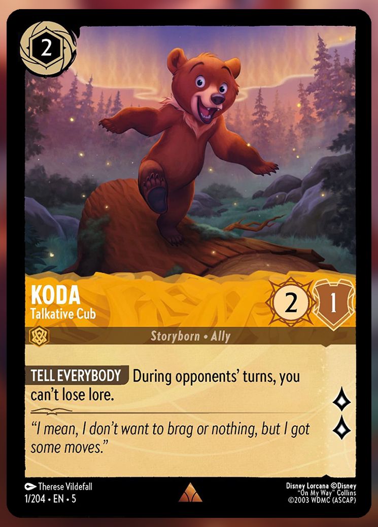 Koda, Talkative Cub