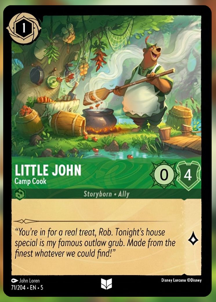 Little John, Camp Cook