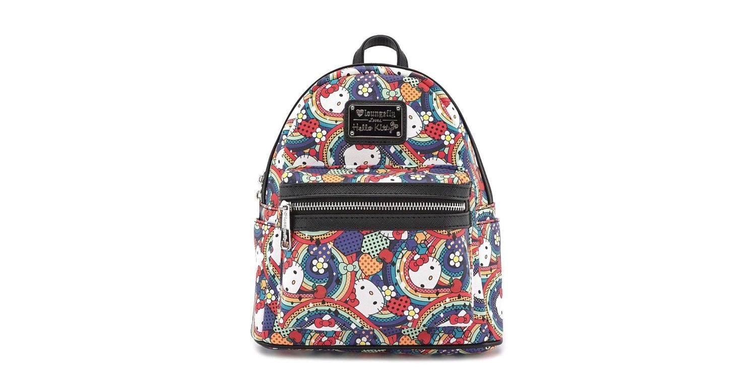 A Loungefly/Sanrio backpack against a white background.