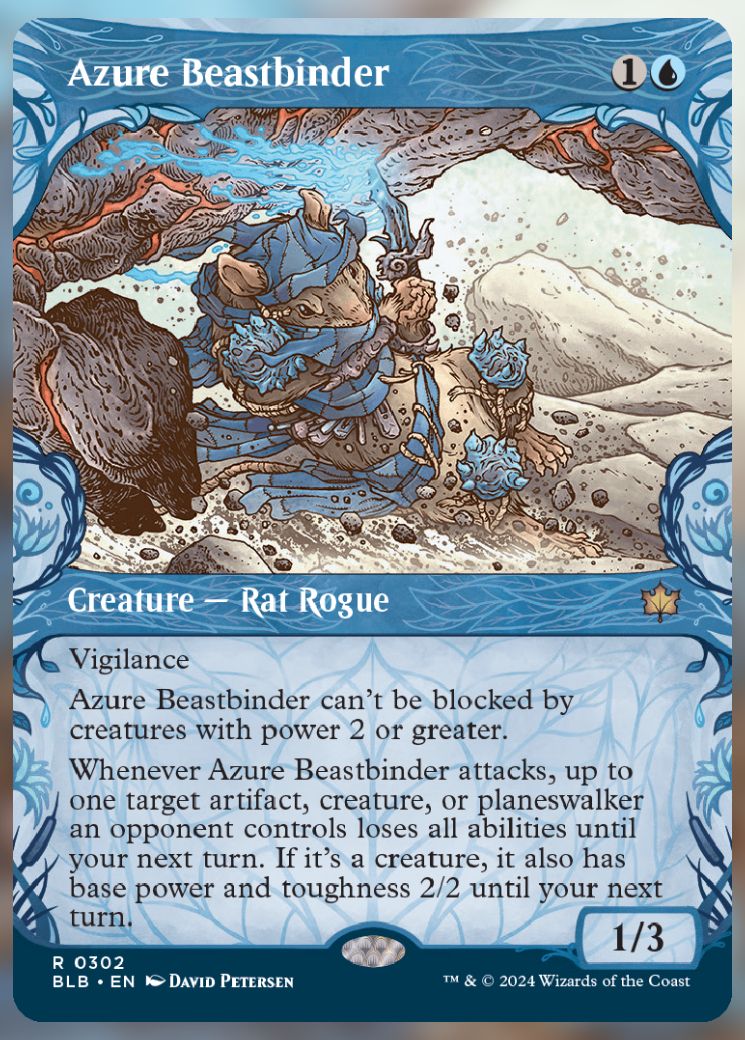 Magic The Gathering Azure Beastbinder Alternate Card
