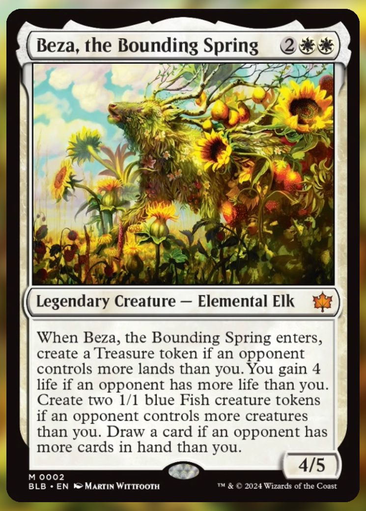 Magic The Gathering Beza, The Bounding Spring Card