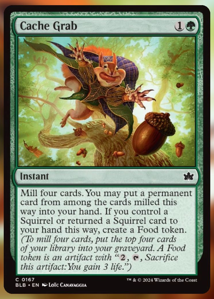 Magic The Gathering Cache Grab Card