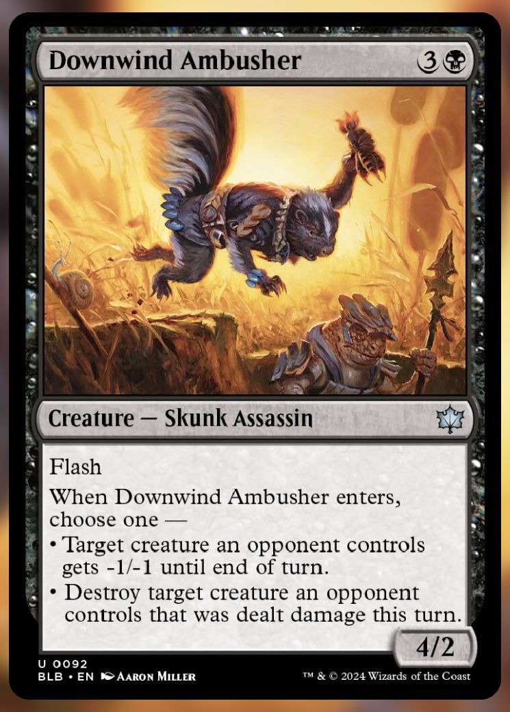 Magic The Gathering Downwind Ambusher