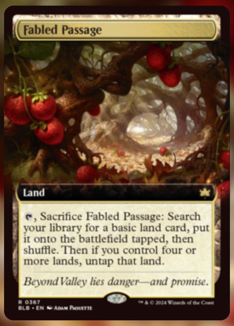 Magic The Gathering Fabled Passage Alternate Card