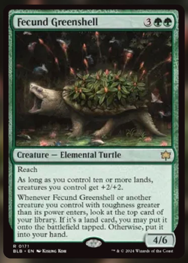 Magic The Gathering Fecund Greenshell