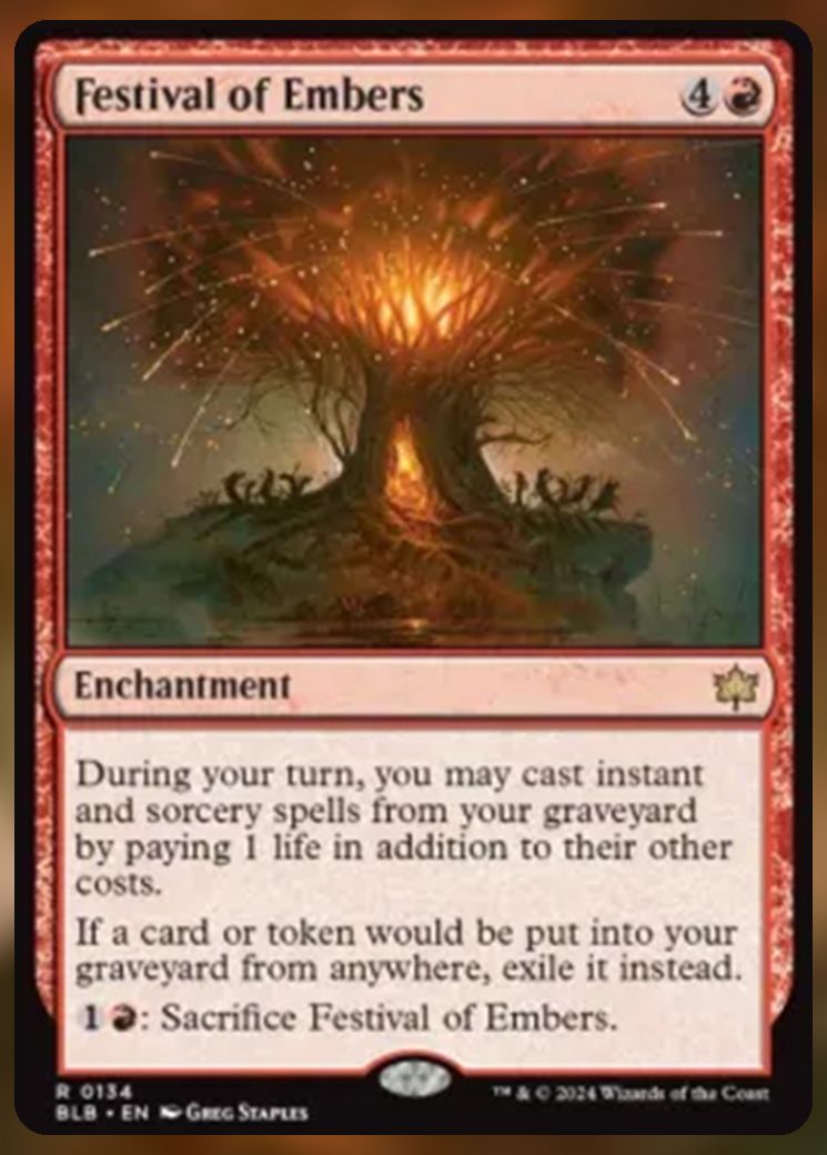 Magic The Gathering Festival of Embers