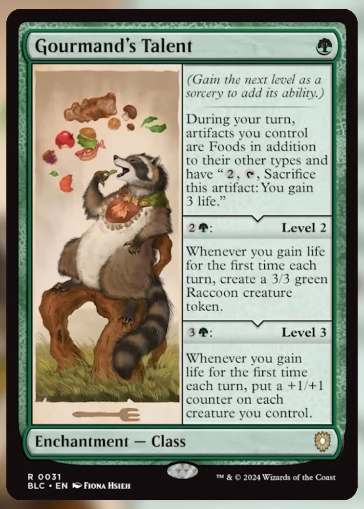 Magic The Gathering Gourmand's Talent