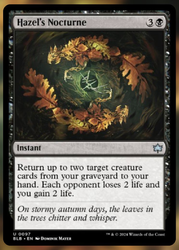 Magic The Gathering Hazel's Nocturne
