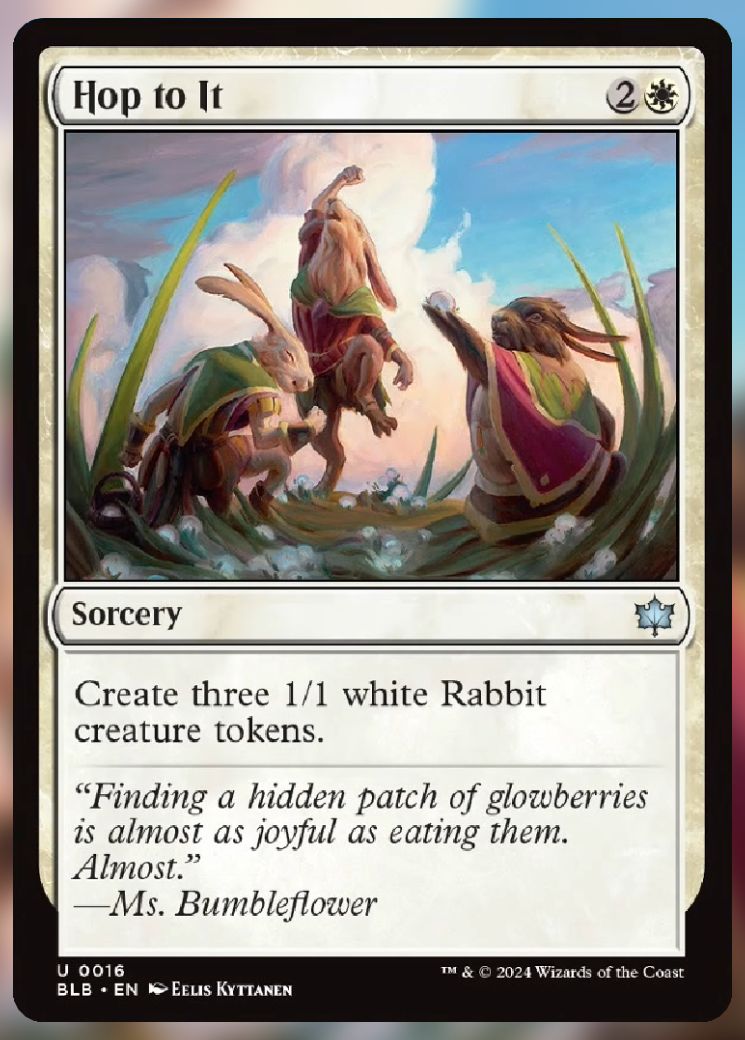 Magic The Gathering Hop To It Card