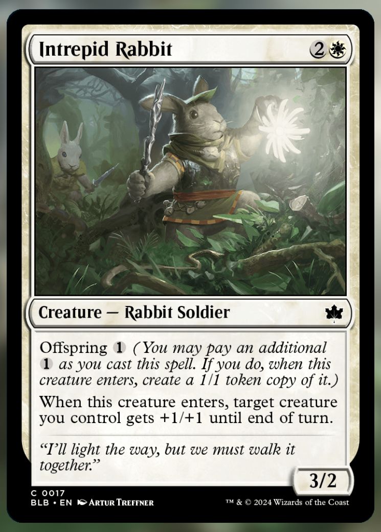Magic The Gathering Intrepid Rabbit