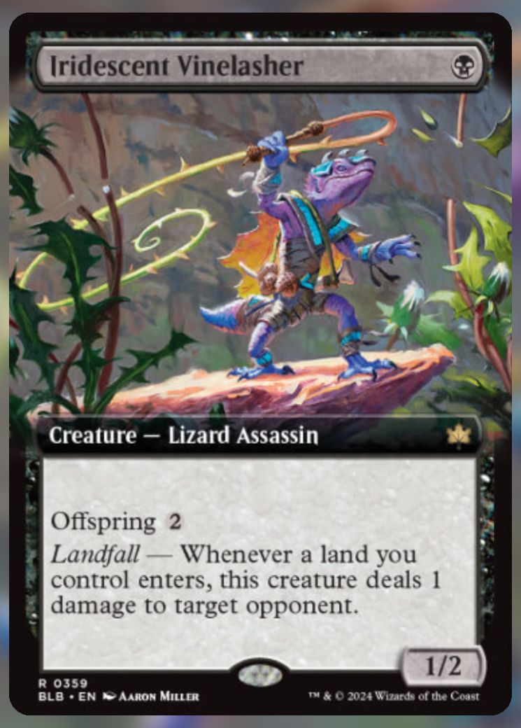 Magic The Gathering Iridescent Vinelasher Alternate Card