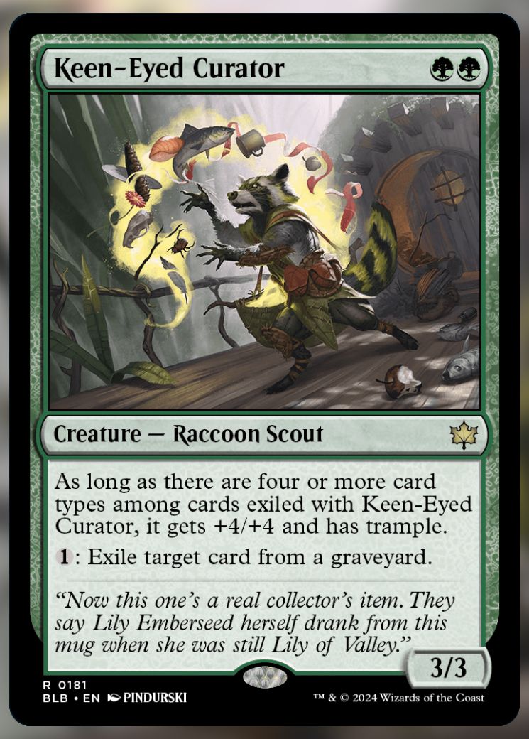 Magic The Gathering Keen-Eyed Curator