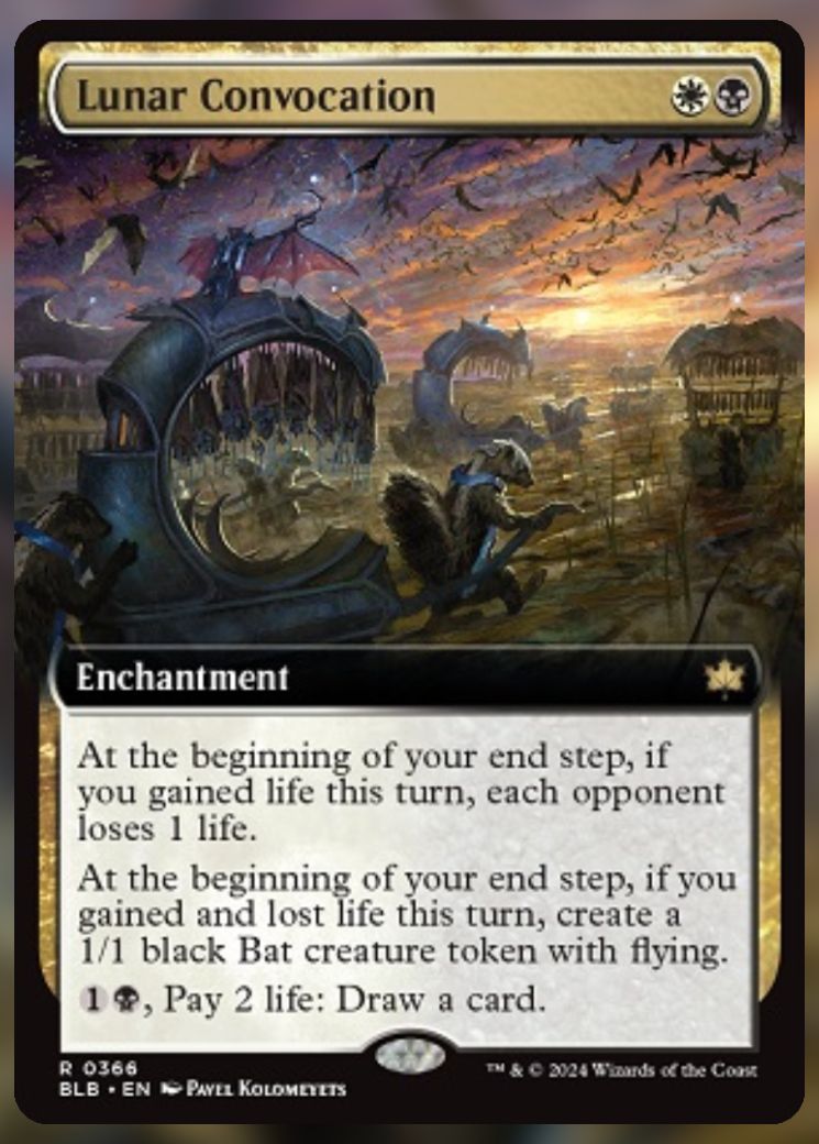 Magic The Gathering Lunar Convocation Alternate Card