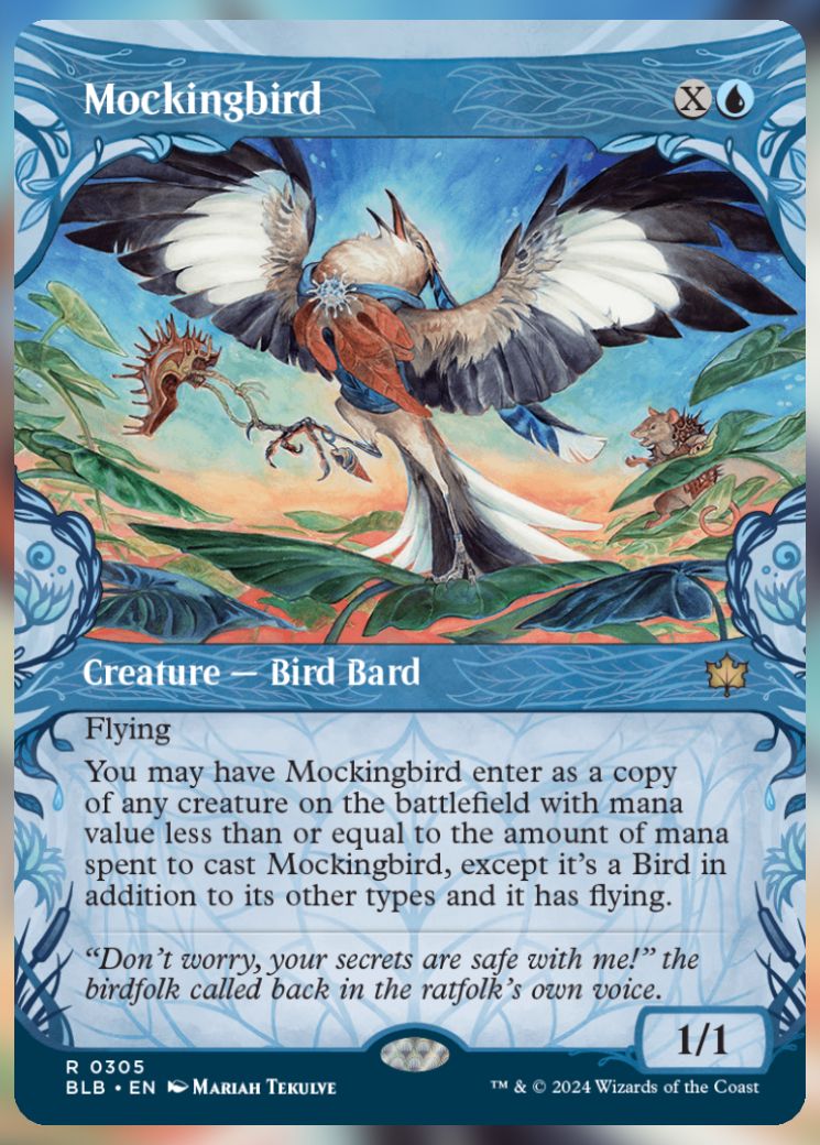 Magic The Gathering Mockingbird Alternate Card