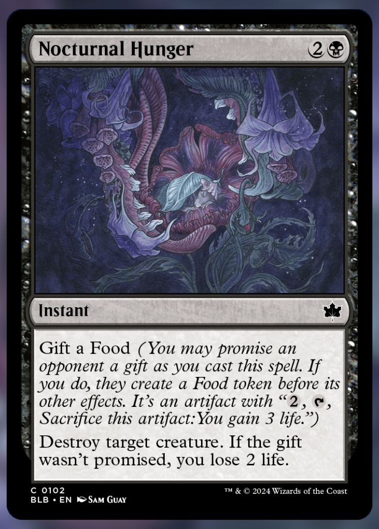 Magic The Gathering Nocturnal Hunger