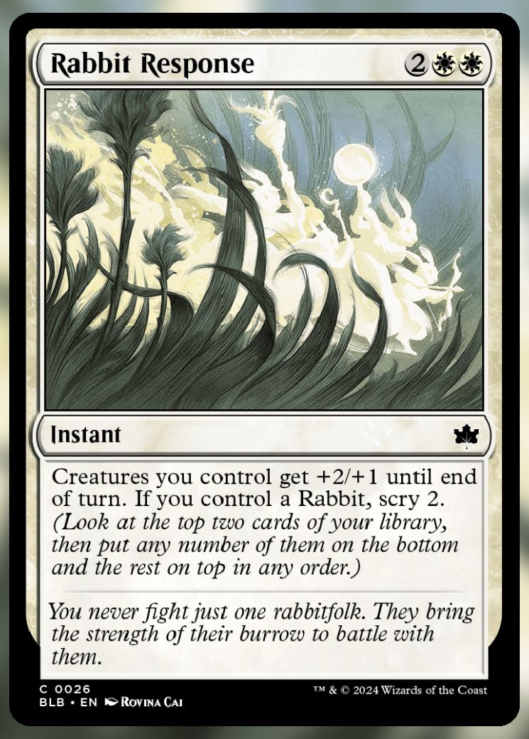 Magic The Gathering Rabbit Response