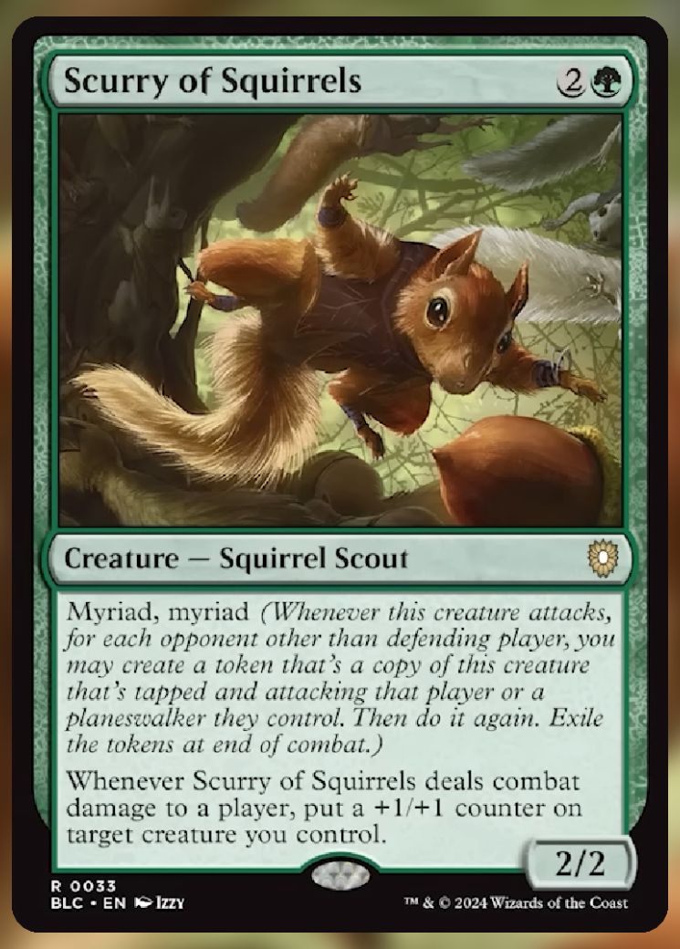 Magic The Gathering Scurry of Squirrels