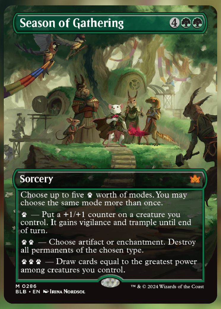 Magic The Gathering Season of Gathering Alternate Card