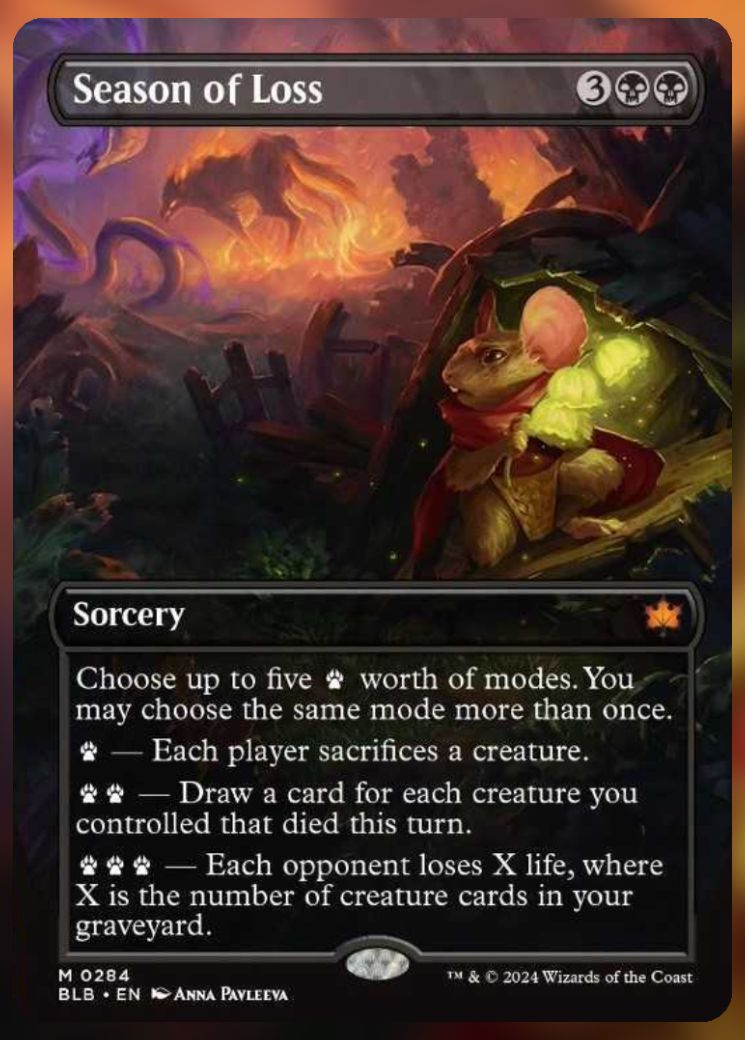 Magic The Gathering Season Of Loss Alternate Card