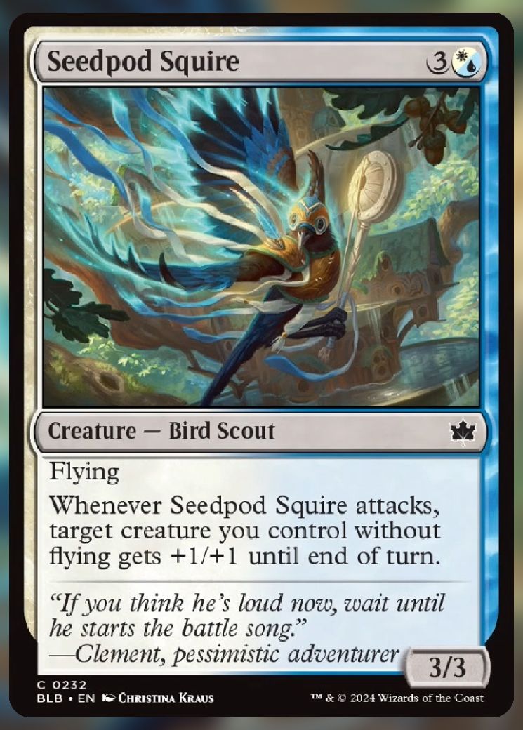 Magic The Gathering Seedpod Squire Card