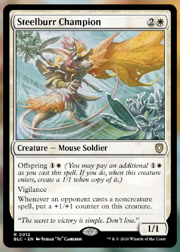 Magic The Gathering Steelburr Champion