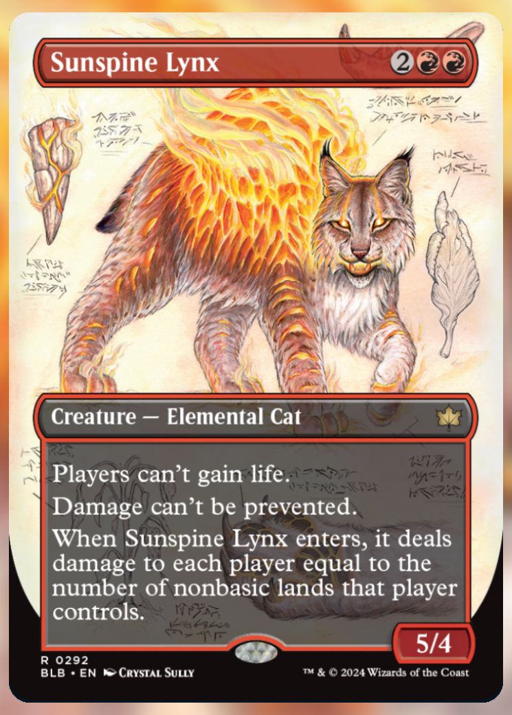 Magic The Gathering Sunspine Lynx Alternate Card