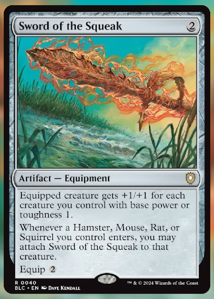 Magic The Gathering Sword of the Squeak