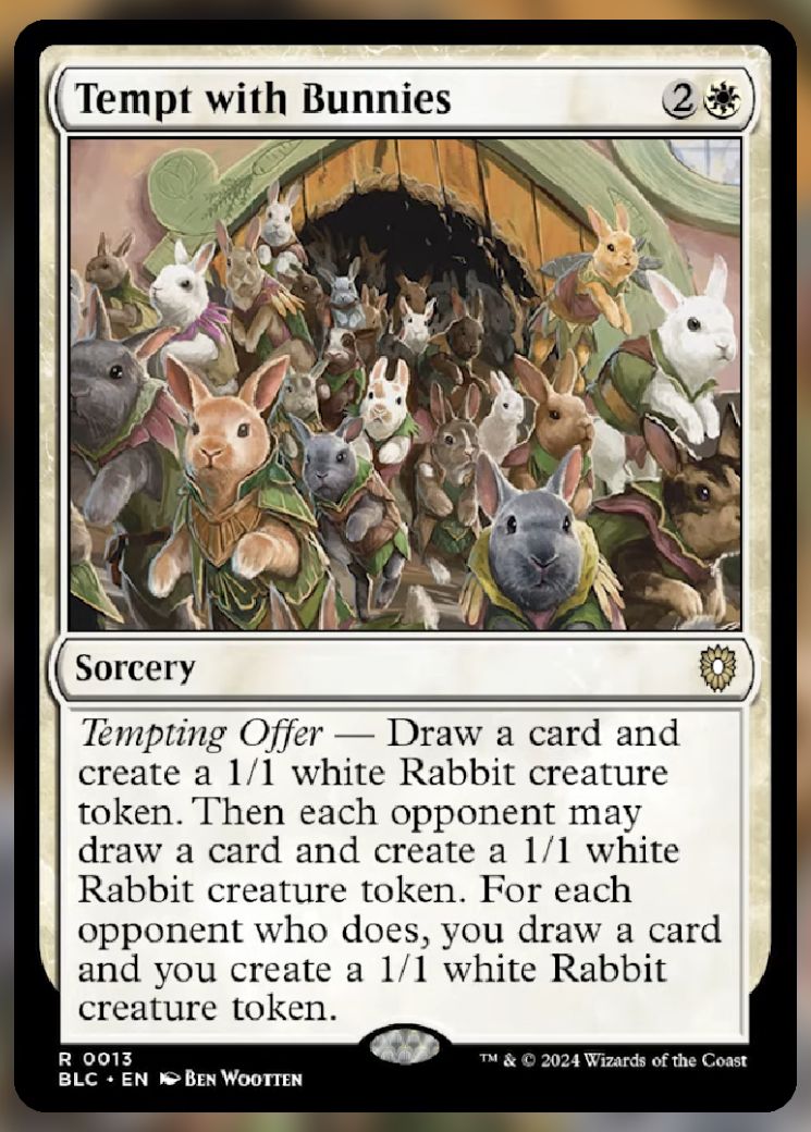 Magic The Gathering Tempt With Bunnies