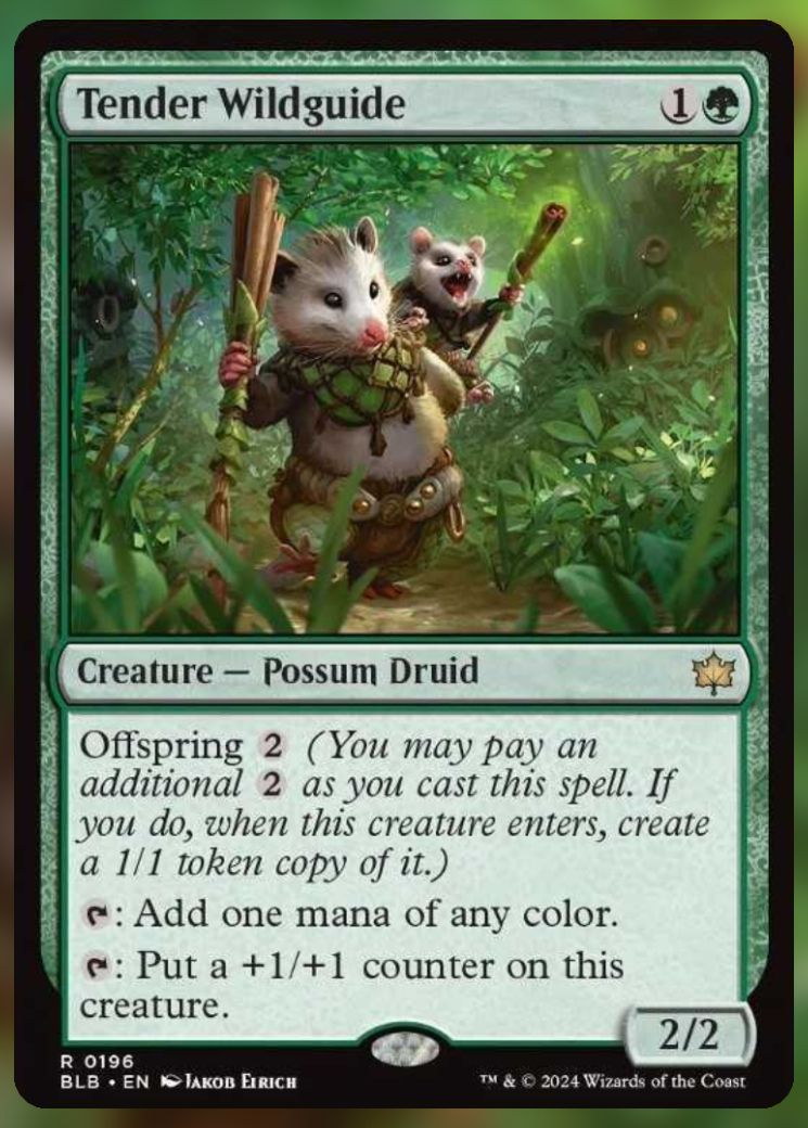 Magic The Gathering Tender Wildguide Card