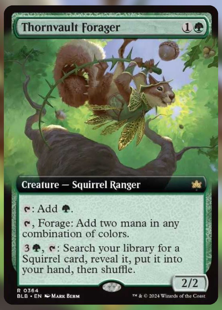 Magic The Gathering Thornvault Forager Alternate Card