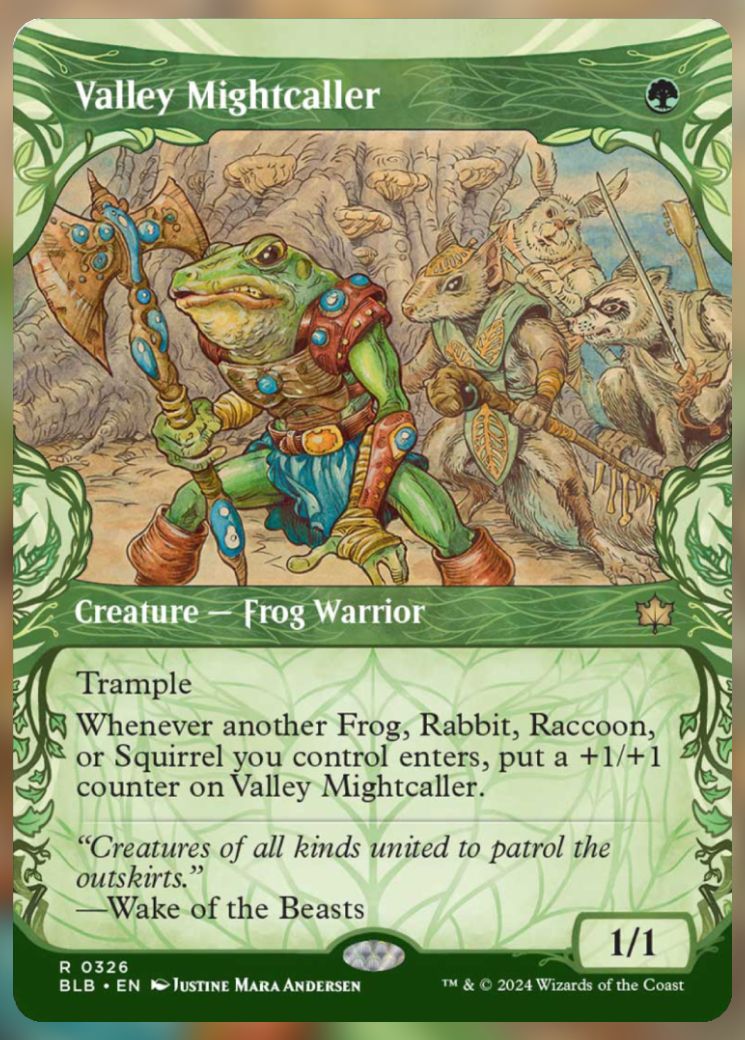 Magic The Gathering Valley Mightcaller Alternate Card