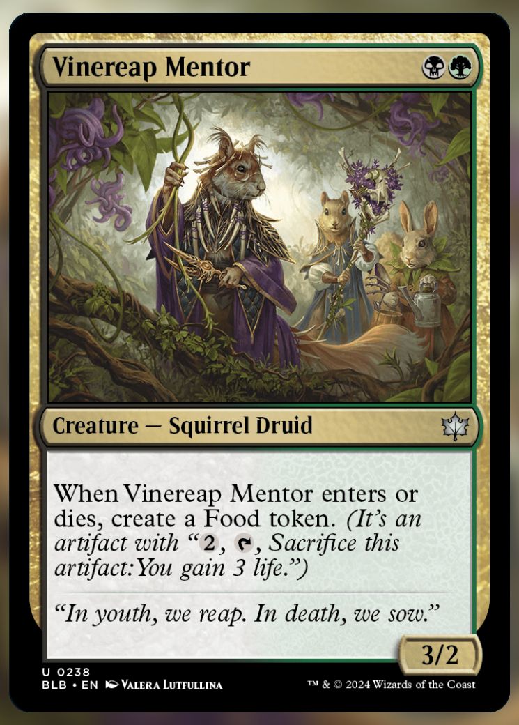 Magic The Gathering Vinereap Mentor