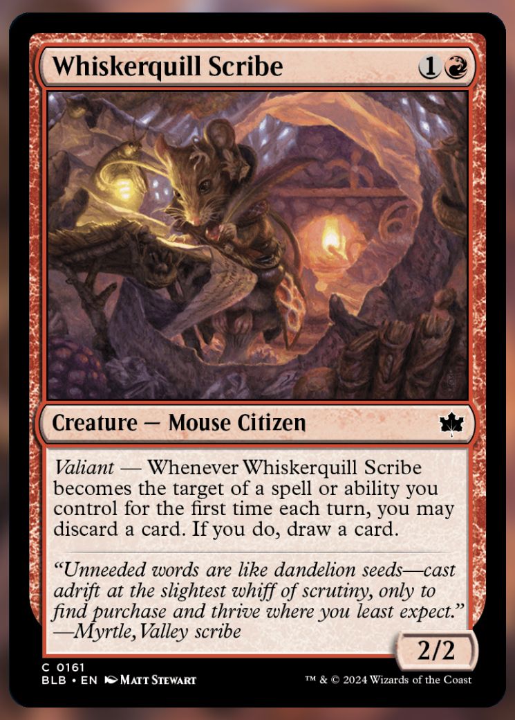 Magic The Gathering Whiskerquill Scribe