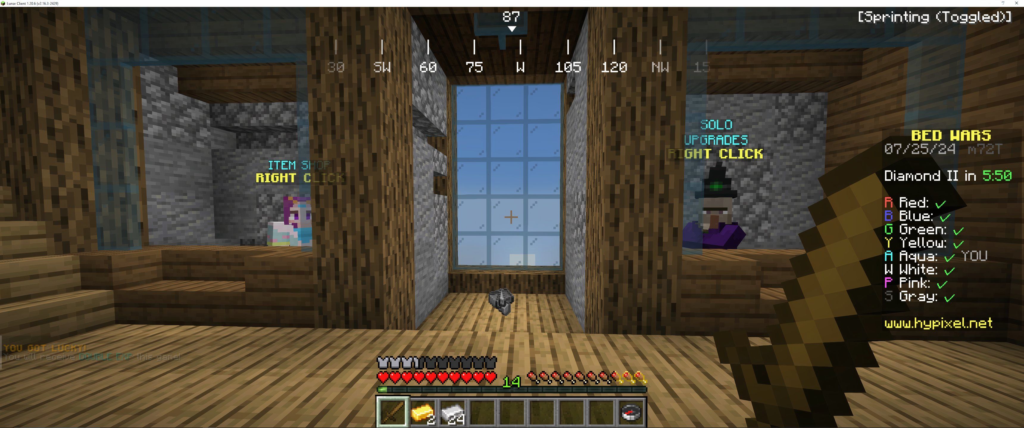 Minecraft: An image of the resource generator.