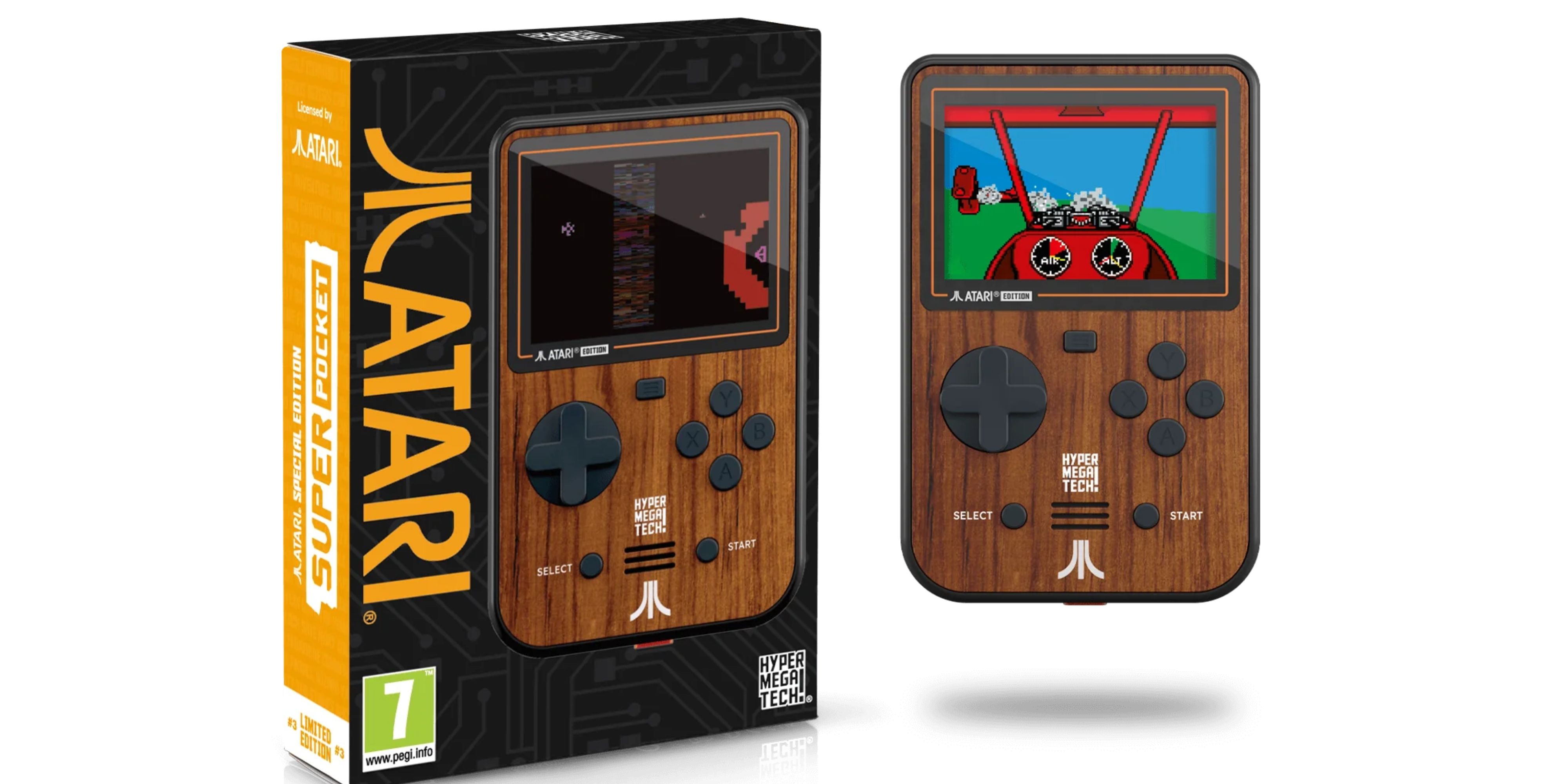 atari super pocket wood grain finish edition