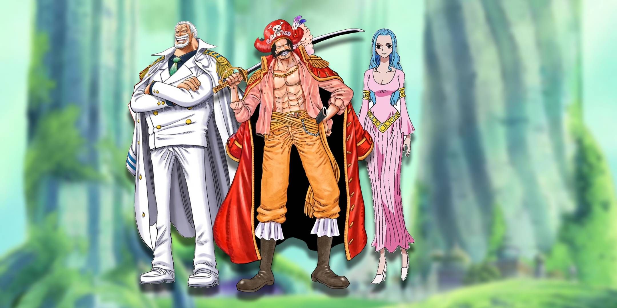 One Piece Will of D Garp, Gol, and Vivi