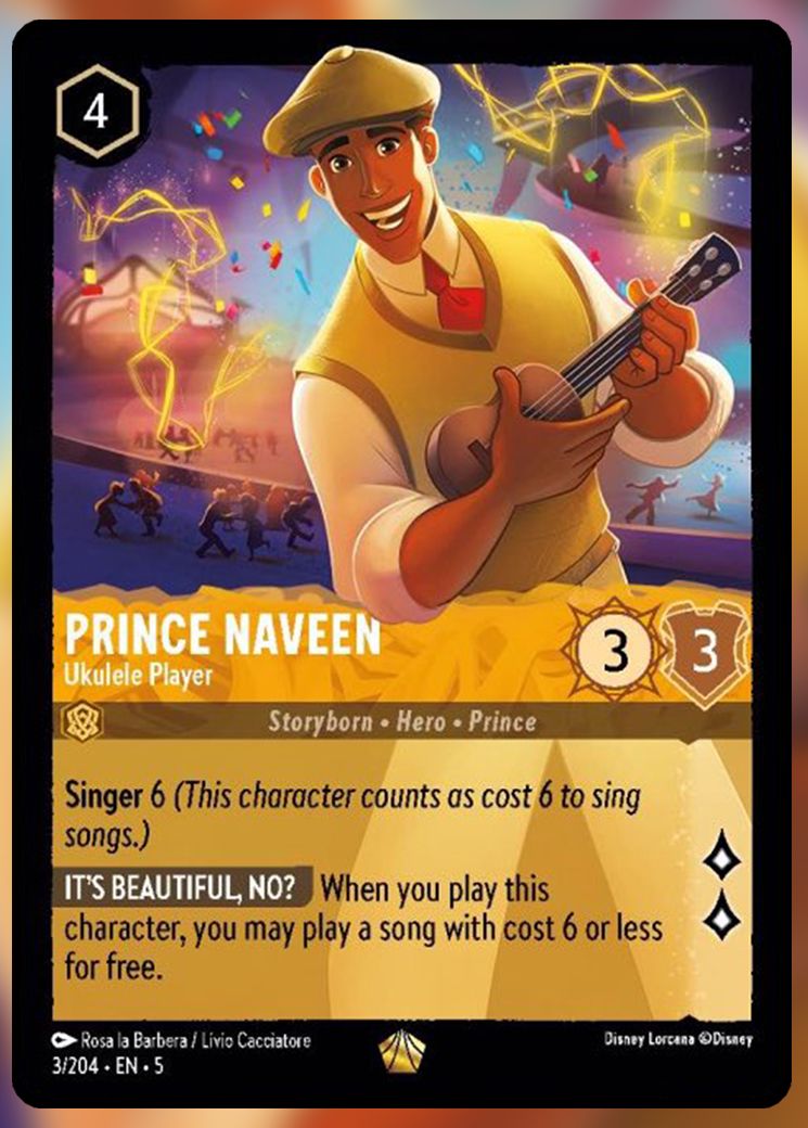 Prince Naveen, Ukelele Player