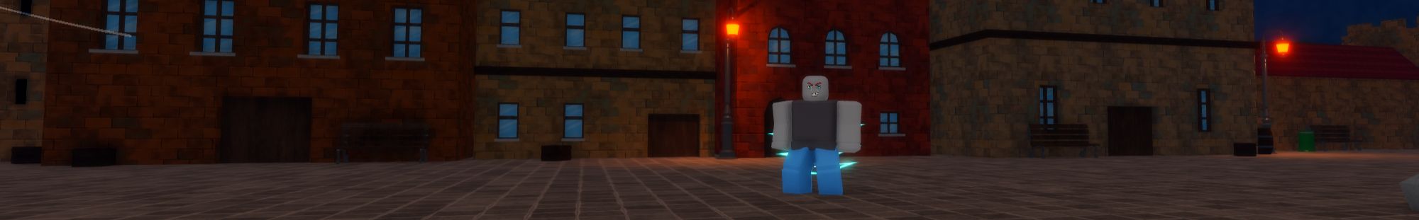 a player standing in Hunter Era on Roblox