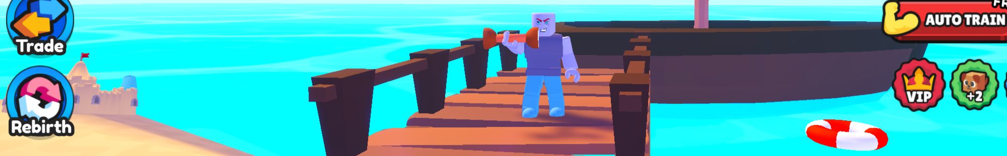 a player in Gym Battles on Roblox