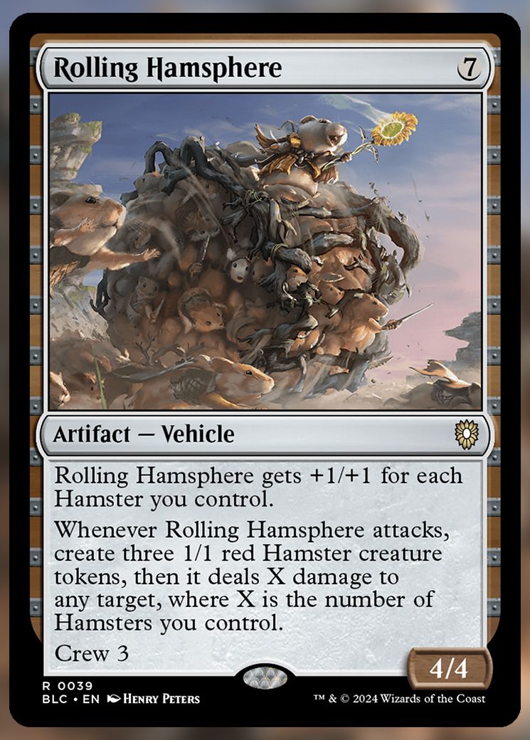 Rolling Hamsphere