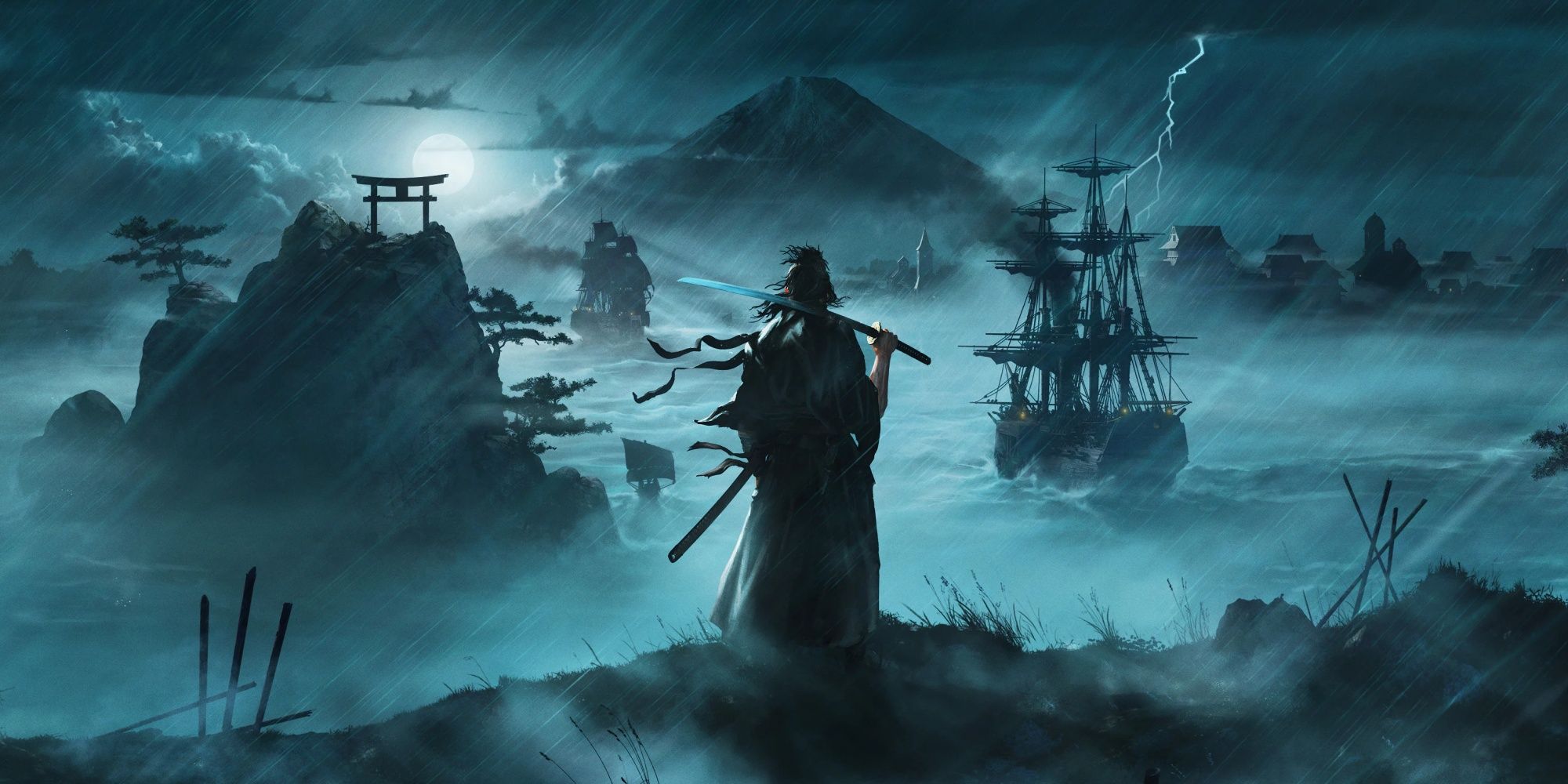 Rise Of The Ronin: A Ronin Watches Western Ships Sailing In
