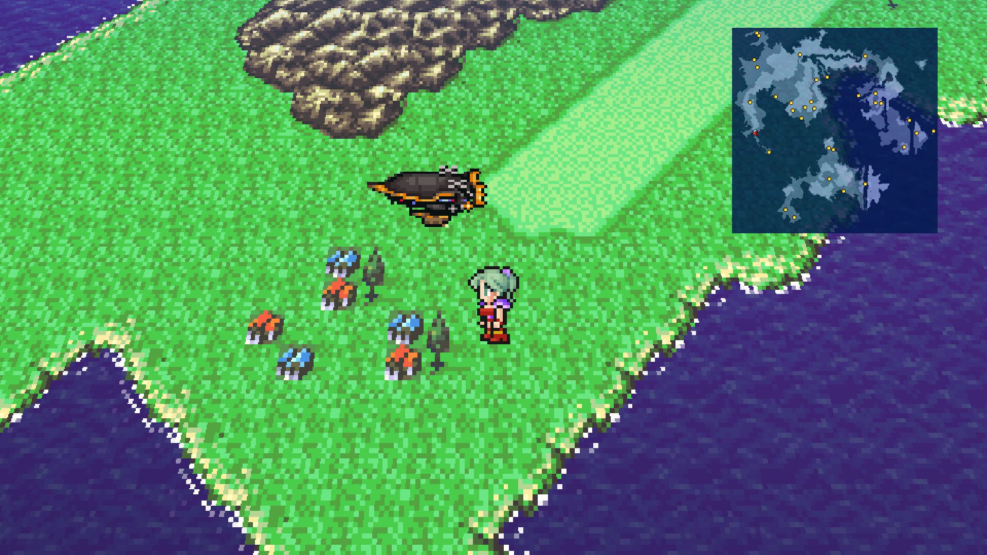 Final Fantasy 6 - Airship on the world map