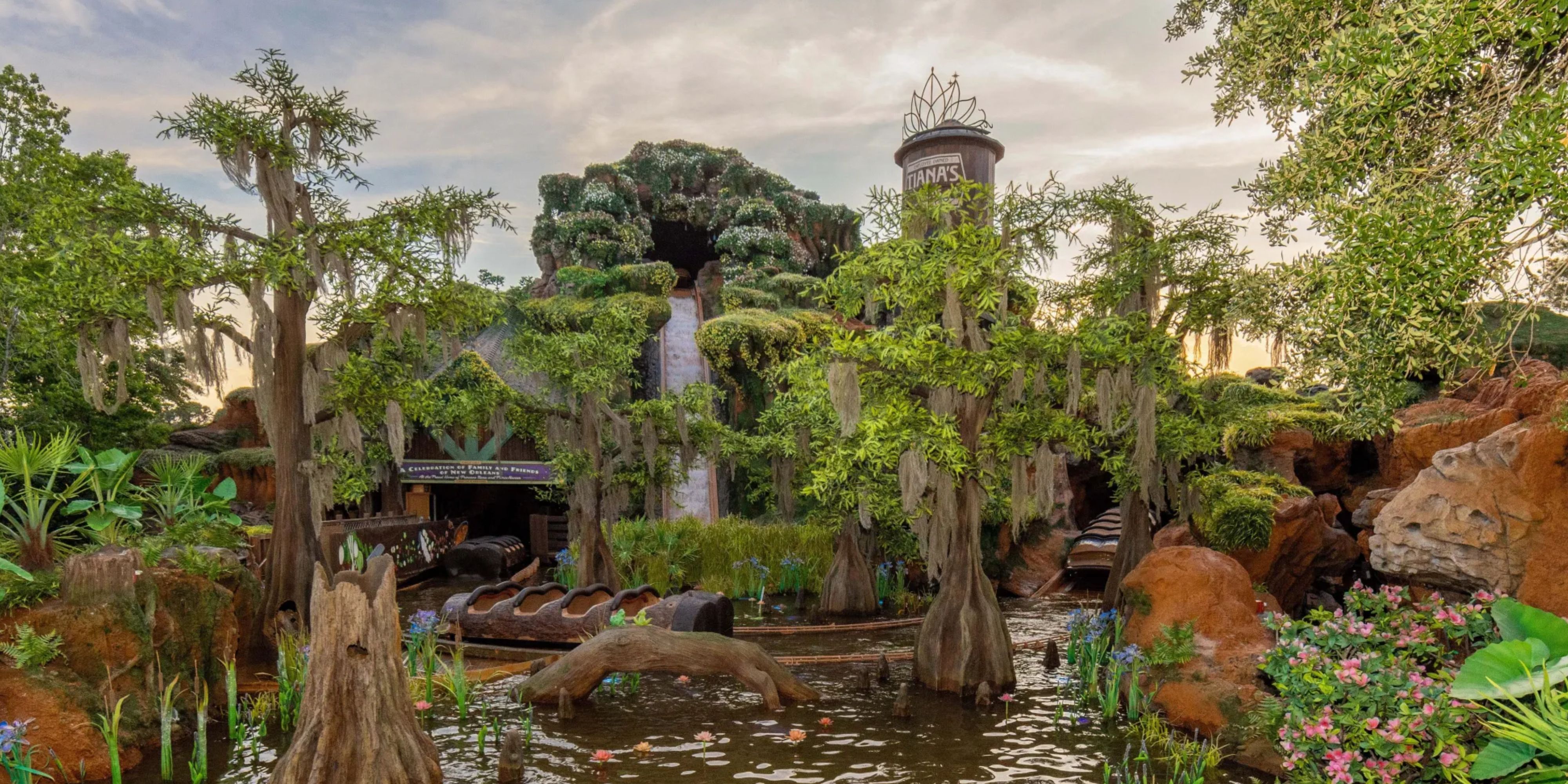 Tiana's Bayou Adventure log flume ride