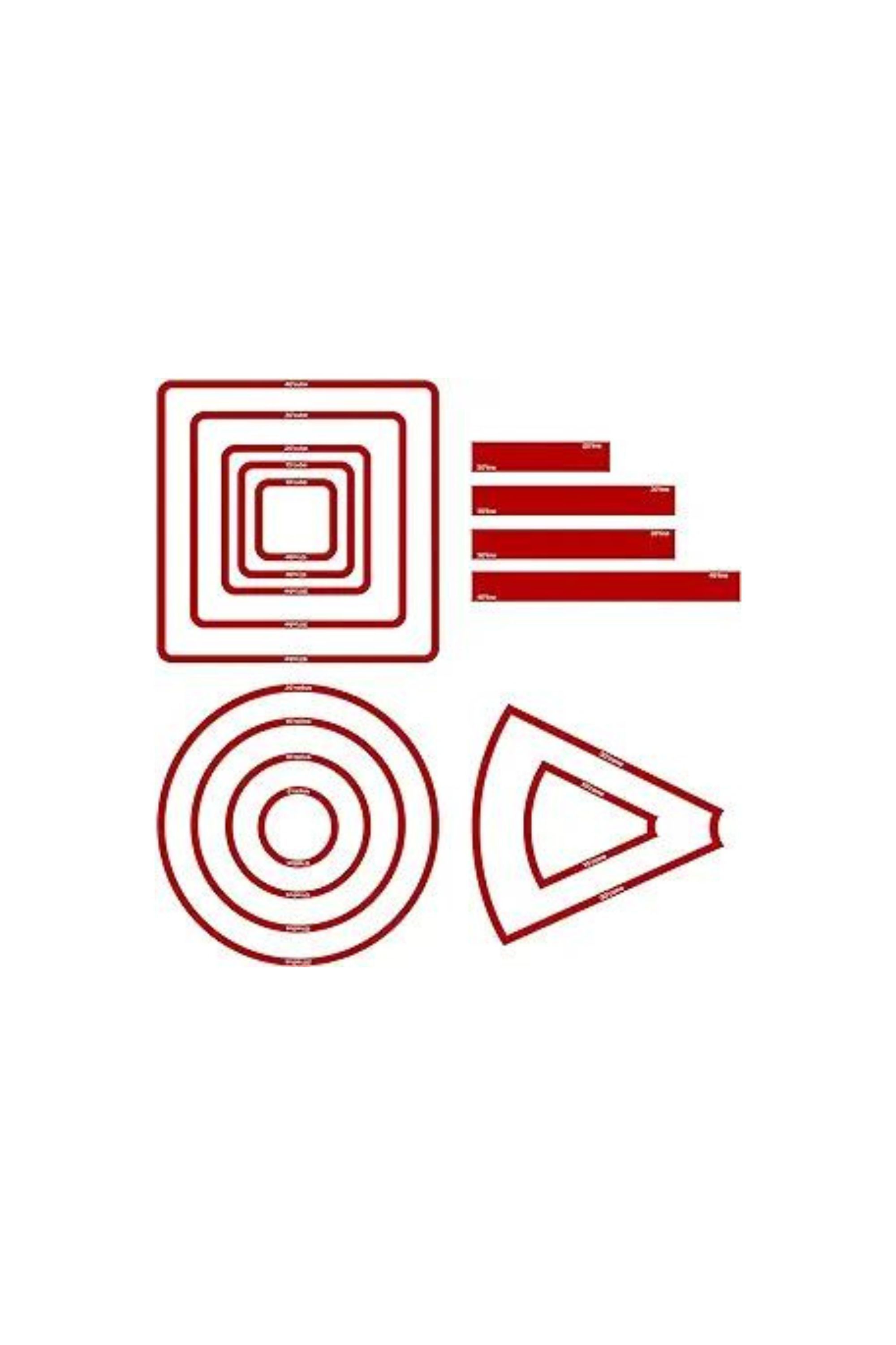 15 Pcs Spell AOE Damage Template