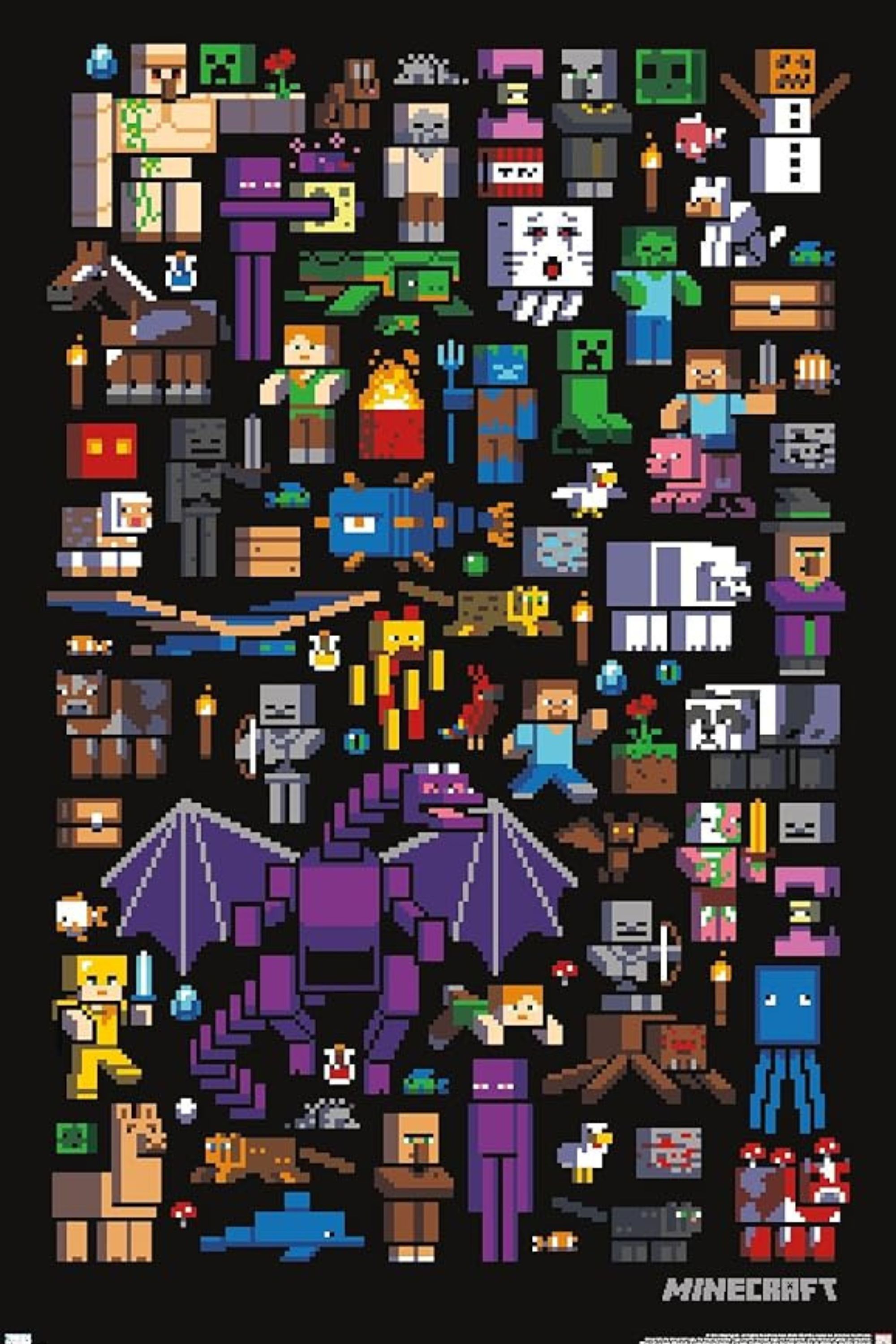 Trends International Minecraft Mobbery Wall