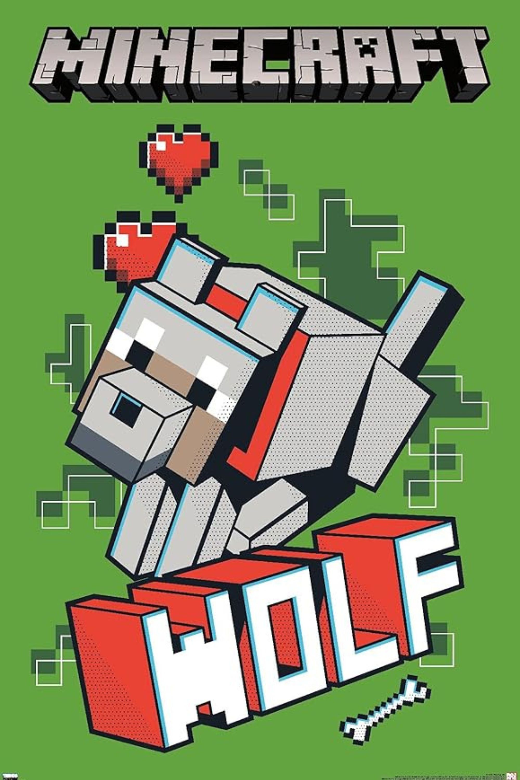 Trends International Minecraft Wolf Wall