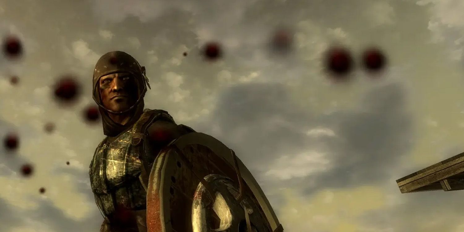 A new enemy stares at The Courier in Fallout: New California.