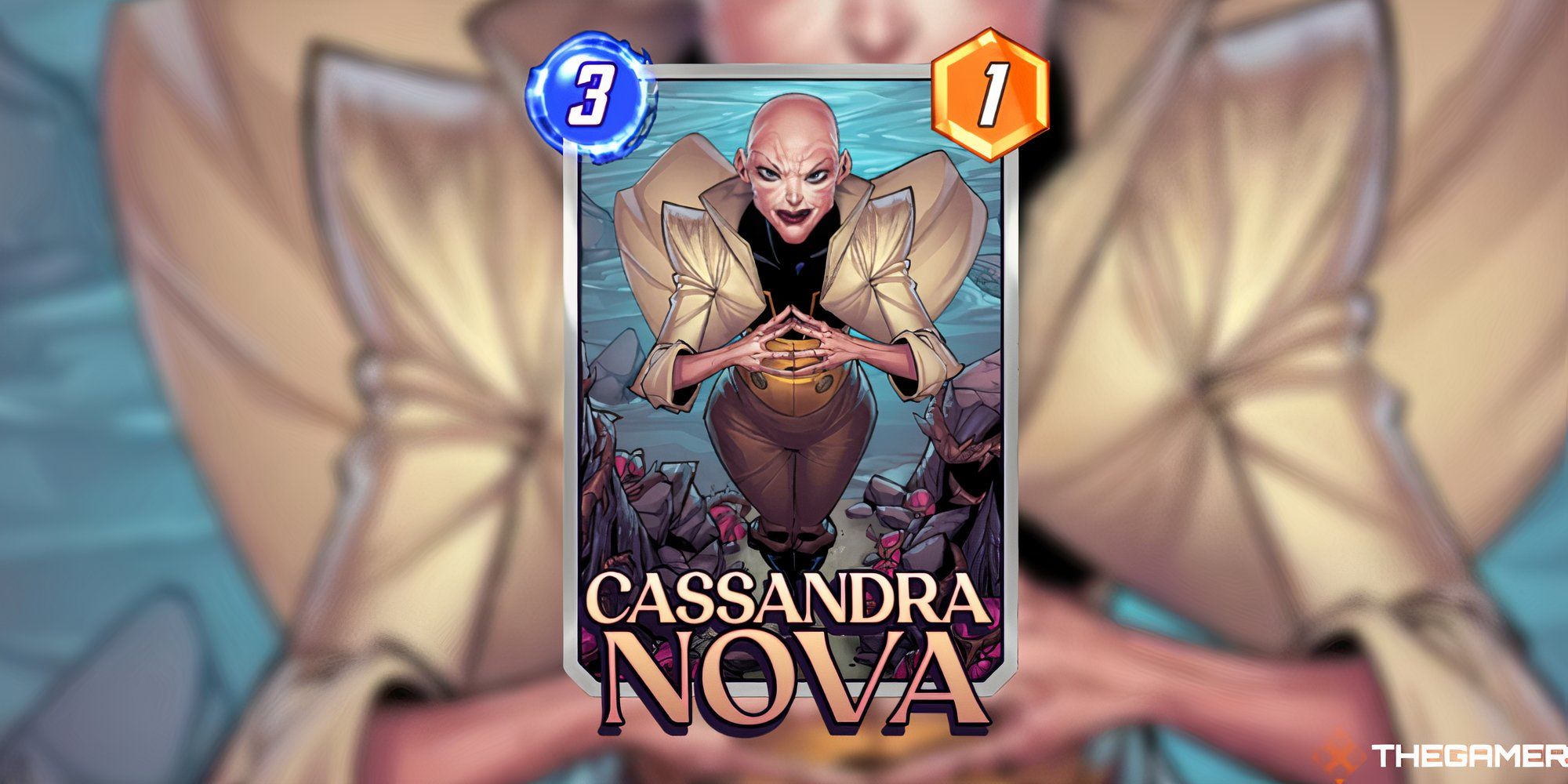 Cassandra Nova card in Marvel Snap.