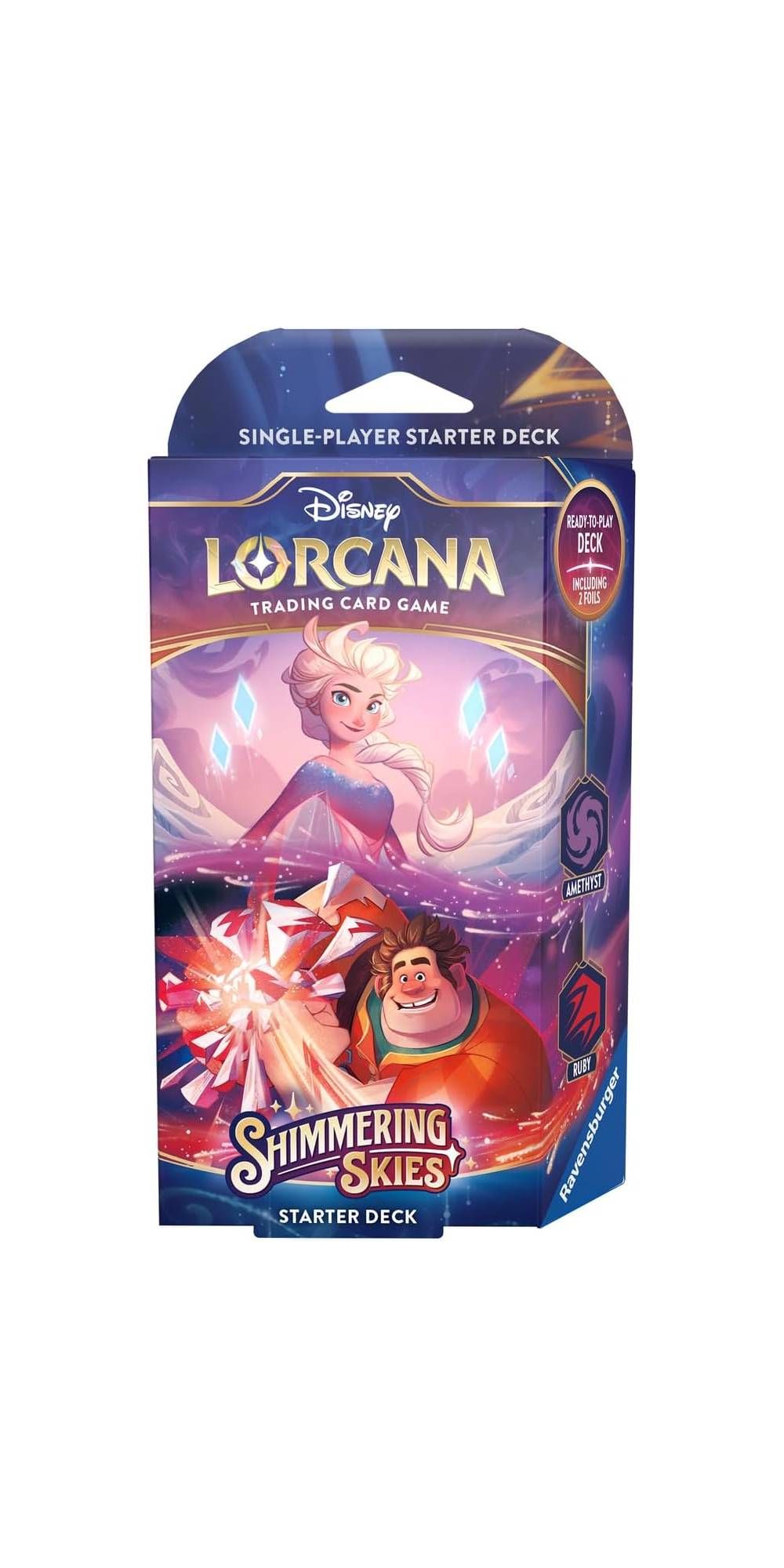 Disney Lorcana TCG Shimmering Skies Starter Deck - Amethyst & Ruby